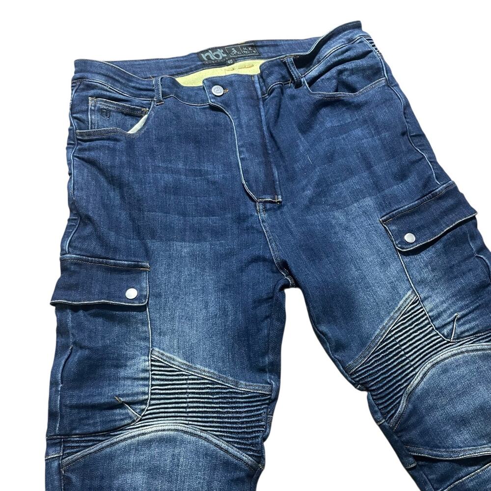 NBT Clothing Jeans Mens 39x36 Type B Denim Straight Tensile Tough AA Biker Moto
